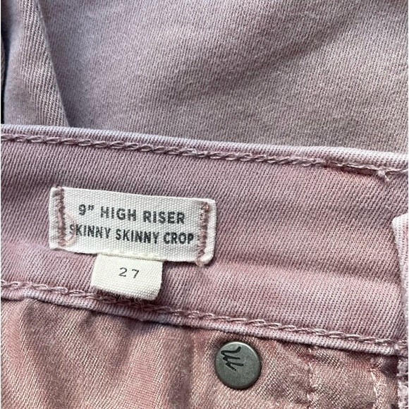 Madewell Jeans 9” High Riser Skinny Skinny Crop Dusty Pink Wash Size 27 | 4 - Picture 9 of 12